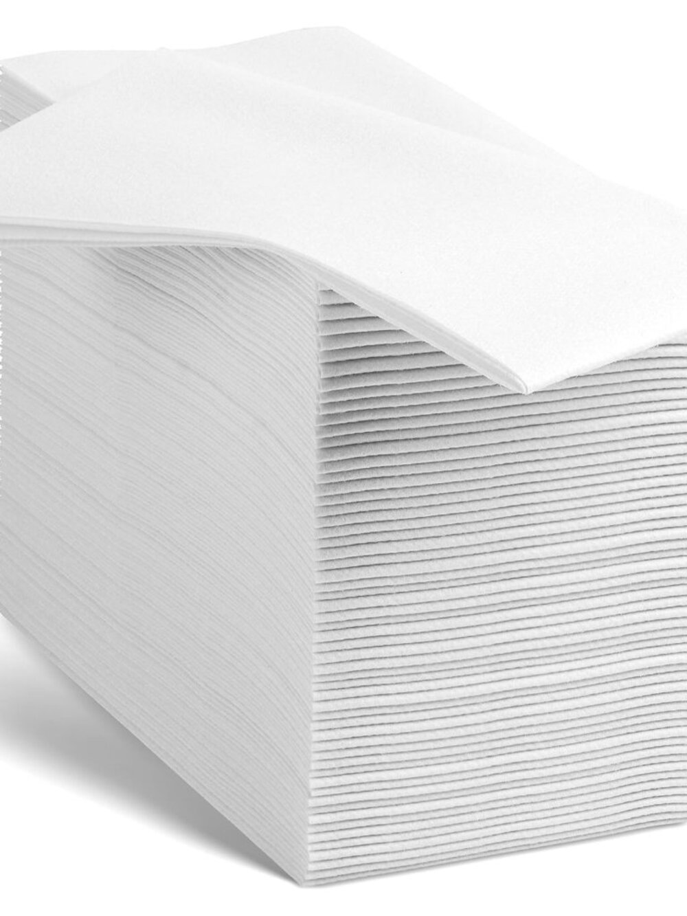 Linen-Feel European-White Paper Napkins - Decortive Cloth-Like Disposable Dinner